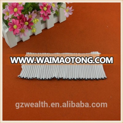 hot sale customized chiffon frills lace trims for clothing