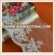 wholesale white cotton embroidered bridal lace trimming scalloped shape custom for garment/dress